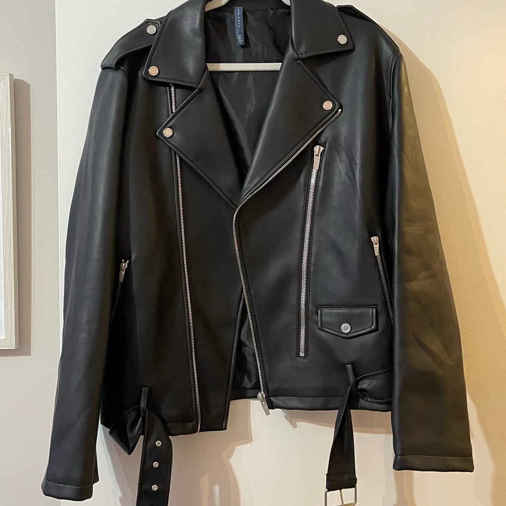 Zara Black Leather Jacket